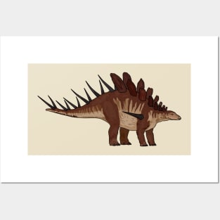 Kentrosaurus cartoon illustration Posters and Art